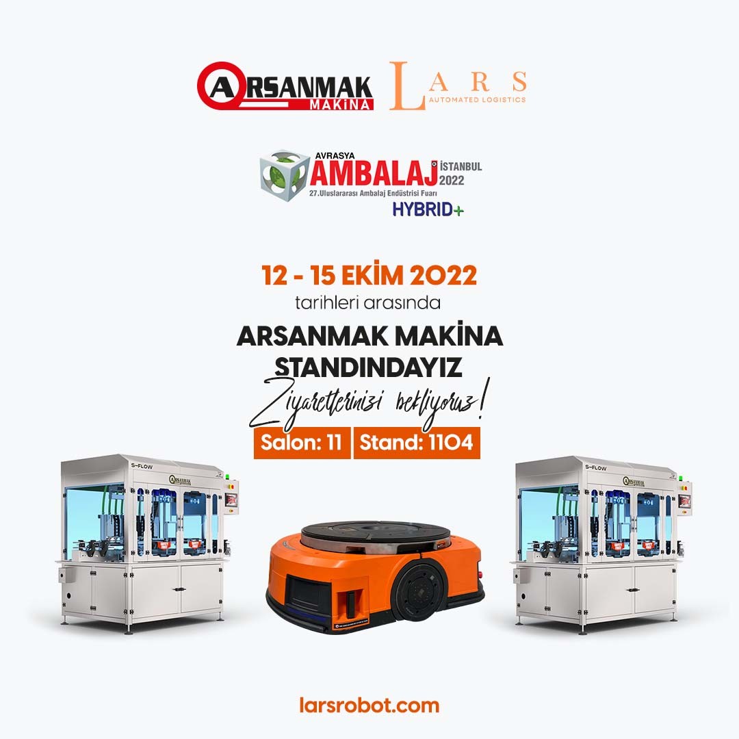 We are at Arsanmak Makina Stand between 12 - 15 October, we are waiting for your visit!